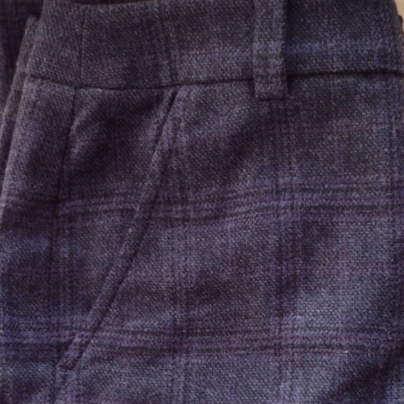 Luisa Spagnoli Blue Plaid Trouser NWOT - Picture 7 of 10